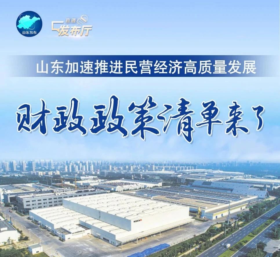 劃重點！山東省財政廳印發(fā)《進(jìn)一步支持民營經(jīng)濟(jì)高質(zhì)量發(fā)展若干財政政策》