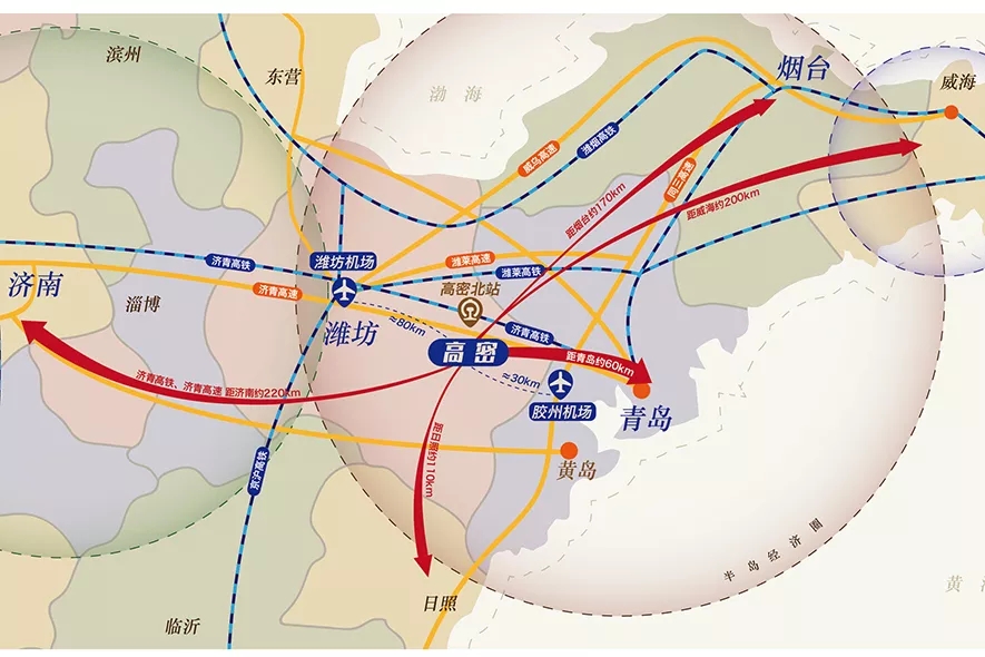 綠天使高密產業園區位圖